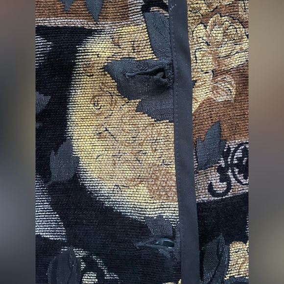 Vintage Koret reversible tapestry jacket with grape leaves - Size 18 - Picture 12 of 13